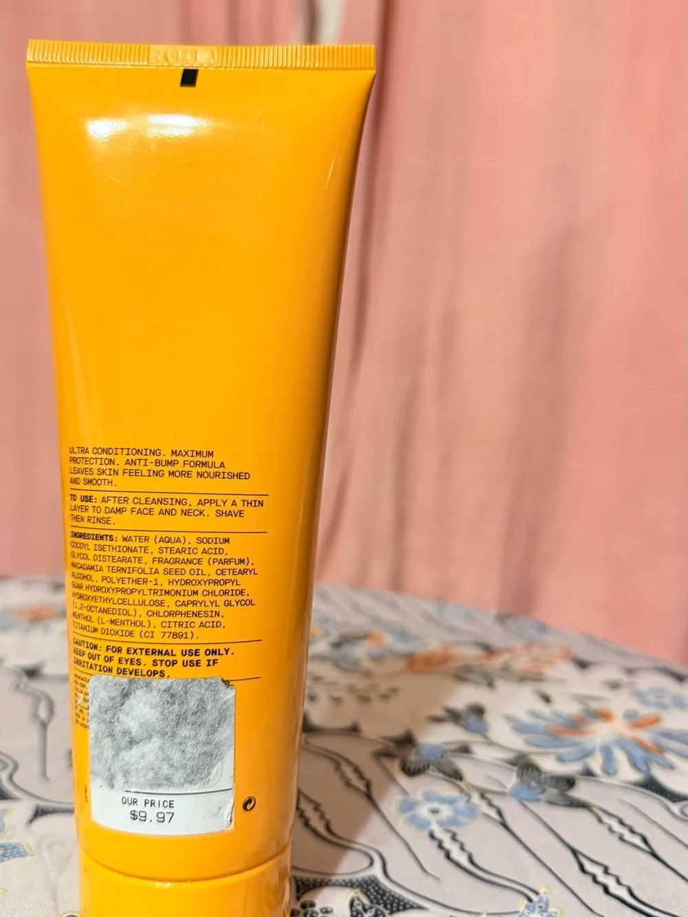THE SHOP Shave Cream - Bright Yellow Tube